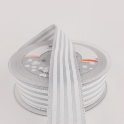 Gri Çizgili Tafta Kurdele-TAF-1028