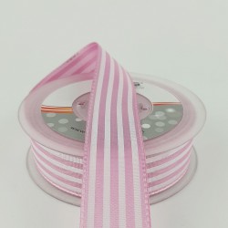 Koyu Pembe Çizgili Tafta Kurdele-TAF-1033 Koyu Pembe Çizgili Tafta Kurdele-TAF-1033