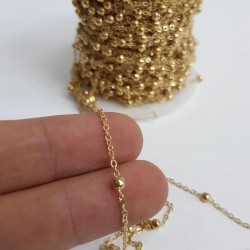 Top Metalli Pirinç Zincir (1 mt )-TAP-1022