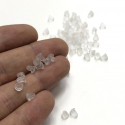 Şeffaf Takı Arkası Orta Boy 20 adet-TAP-1038