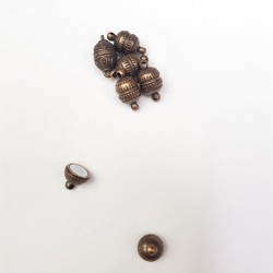 Antik Kahve Mıknatıslı Klips 2.5 Cm 1 adet-TAP-1051