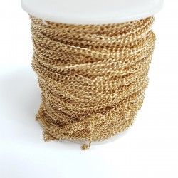 Sarı Pirinç Zincir (1 mt )-TAP-1063