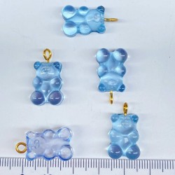 Jelibon Ayıcık Plastik Kolye Ve Küpe Ucu Mavi 1 Adet-TAP-1225 Jelibon Ayıcık Plastik Kolye Ve Küpe Ucu Mavi 1 Adet-TAP-1225