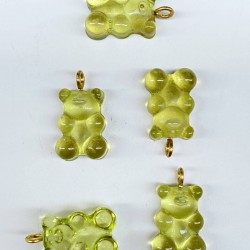 Jelibon Ayıcık Plastik Kolye Ve Küpe Ucu Açık Yeşil 1 Adet-TAP-1227 Jelibon Ayıcık Plastik Kolye Ve Küpe Ucu Açık Yeşil 1 Adet-TAP-1227
