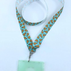 Pizza Desenli Boyun Askı İpi Yaka Kartlığı-TAP-1284