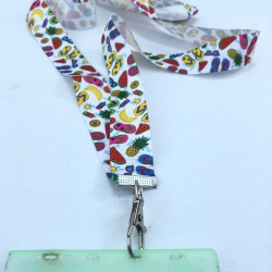 Meyve Desenli Boyun Askı İpi Yaka Kartlığı-TAP-1289