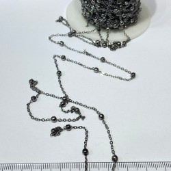 Antrasit Füme Metal Toplu Kolye Zinciri-TAP-1363