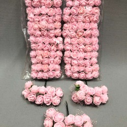 Pembe Lateks Çiçek 1 paket 144 lü-TC-1006