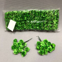 Yeşil Kağıt Gül Çiçek 1 paket 144 lü-TC-1020
