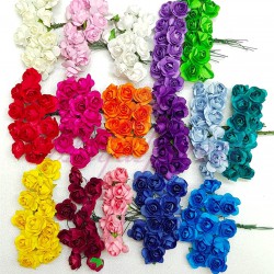 Kağıt Yapay Gül Çiçek-TC-1025