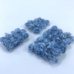 Bebe Mavi Rengi Kağıt Çiçek-TC-1028
