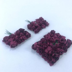 Bordo Renk Kağıt Çiçek-TC-1032