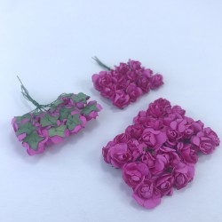 Fuşya Renk Kağıt Çiçek-TC-1033