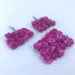 Fuşya Renk Kağıt Çiçek-TC-1033