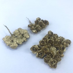 Gold Renk Kağıt Çiçek-TC-1034