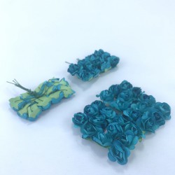 Petrol Yeşil Kağıt Çiçek-TC-1035