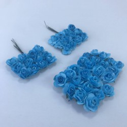 Turkuaz Rengi Kağıt Çiçek-TC-1036