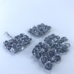 Gümüş Rengi Kağıt Çiçek-TC-1039
