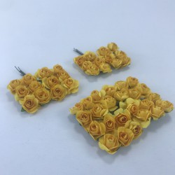 Koyu Sarı Kağıt Çiçek-TC-1041