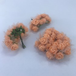 Turuncu Renk Lateks Çiçek-TC-1042