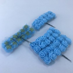 Turkuaz Renk Lateks Çiçek-TC-1052