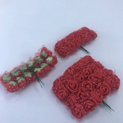 Kırmızı Renk Lateks Çiçek-TC-1053