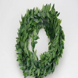 Yapay Sarmaşık Tel Yaprak Şerit Yapay Taç Sarmaşık Ev Balkon Dekorasyon Sarmaşık 7 Metre-TC-1071