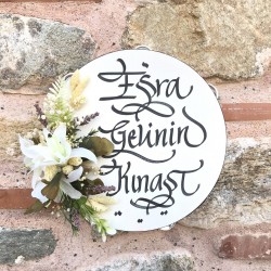 Karışık Çiçekli Gelin Tefi-TEF-1007