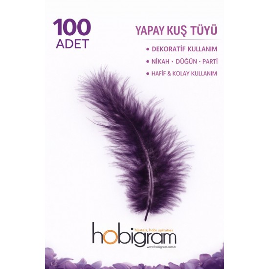 Premium Yapay Kuş T&uuml;y&uuml; 100 Adet M&uuml;rd&uuml;m Ekonomik Paket Nikah D&uuml;ğ&uuml;n Parti S&uuml;sleme-TEKTUY-1009
