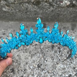 Thalia Model Turkuaz Taç – Gelin Kına Düğün Abiye İçin Taşlı Gösterişli Saç Tacı-THALIA-3 Thalia Model Turkuaz Taç – Gelin Kına Düğün Abiye İçin Taşlı Gösterişli Saç Tacı-THALIA-3