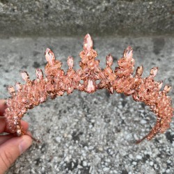 Thalia Model Bakır Taç – Gelin Kına Düğün Abiye İçin Taşlı Gösterişli Saç Tacı-THALIA-4 Thalia Model Bakır Taç – Gelin Kına Düğün Abiye İçin Taşlı Gösterişli Saç Tacı-THALIA-4