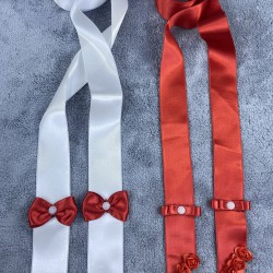 Kırmızı Beyaz Çiçek Süslü Takı Merasimi Kurdelesi Takı Kemeri-TKUR-1006 Kırmızı Beyaz Çiçek Süslü Takı Merasimi Kurdelesi Takı Kemeri-TKUR-1006