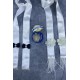 Beyaz Papyonlu Tüylü Özel Tasarım Takı Merasimi Kurdelesi Takı Kemeri Ve İğne Seti-TKUR-1009