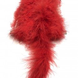 Kırmızı Tilki Tüyü Kalın 1 mt-TLT-1001