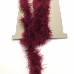 Bordo İnce Tilki Tüyü 1 mt-TLT-1026 Bordo İnce Tilki Tüyü 1 mt-TLT-1026
