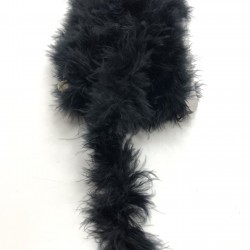 Siyah İnce Tilki Tüyü 1 mt-TLT-1031