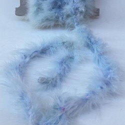Kedi Kuyruğu,Tilki Tüyü Açık Mavi Rengi Otriş Tüy Çeşitleri 1 Metre-TLT-1037