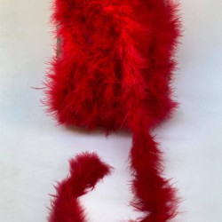 Kedi Kuyruğu,Tilki Tüyü Kırmızı Rengi Otriş Tüy Çeşitleri 1 Metre-TLT-1038