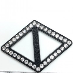 Siyah Üçgen Plastik Taşlı Kemer Tokası-TOK-1002 Siyah Üçgen Plastik Taşlı Kemer Tokası-TOK-1002