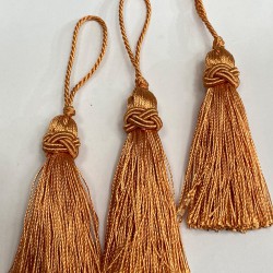 Turuncu Topuzlu Püskül 1 Adet Boy 7 Cm-TOPTP-15