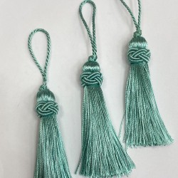 Su Yeşili Topuzlu Püskül 1 Adet Boy 7 Cm-TOPTP-16