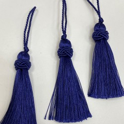 Lacivert Topuzlu Püskül 1 Adet Boy 7 Cm-TOPTP-2