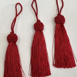 Kırmızı Topuzlu Püskül 1 Adet Boy 12 Cm-TOPTP-20