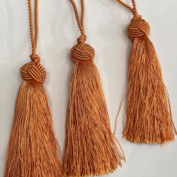 Turuncu Topuzlu Püskül 1 Adet Boy 12 Cm-TOPTP-21