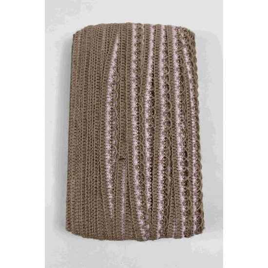 Pembe Tovelia İnce Form Vurgulu Hasır Dekoratif Şerit 1 Metre Paketleme S&uuml;sleme-TOVELIA-3