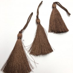 Kahve Tekli Püskül 7 cm (10 adet)-TPS-1010