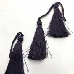 Koyu Mor Tekli Püskül 7 cm (10 adet)-TPS-1011