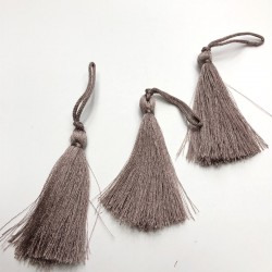 Açık Kahve Tekli Püskül 10 Adet 7 cm-TPS-1017