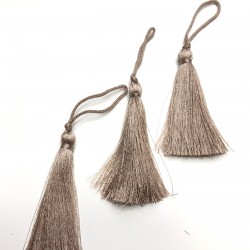 Koyu Pudra Tekli Püskül 10 Adet 7 cm-TPS-1018