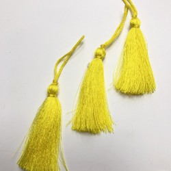 Açık Sarı Tekli Püskül 10 Adet 7 cm-TPS-1022